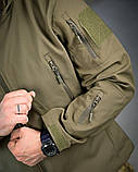 Польова куртка LINKOLN олива з подвійною блискавкою та манжетами ПП7948 ТМ, фото 6