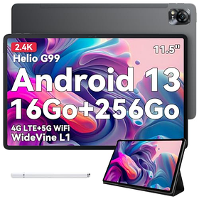 Планшет Blackview MEGA 1 Grey 4G 8/256GB 8800mAh 11.5'' 2,4K Helio G99 33W + чохол + скло + стилус