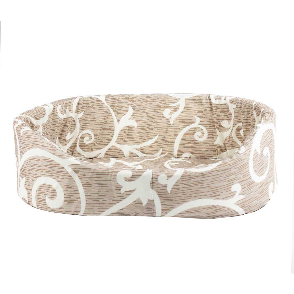 Лежак для собак Пухнастики 49*35*13 см (бежевий), фото 1