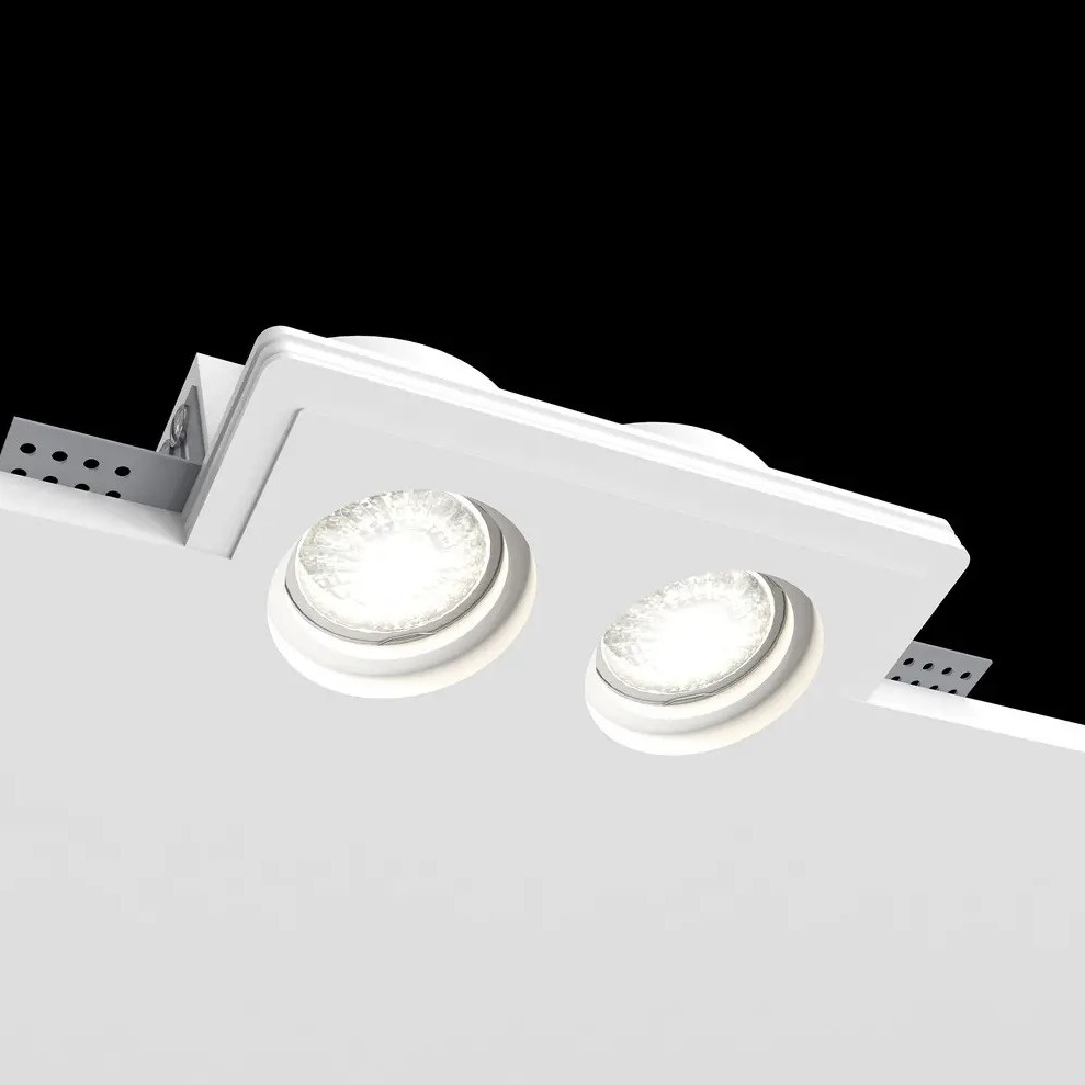 Гіпсовий світильникPromin Double S 180x100mm МГВ-90mm білий Double S