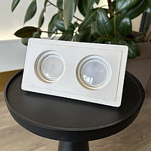 Гіпсовий світильникPromin Double S 180x100mm МГВ-90mm білий Double S, фото 3