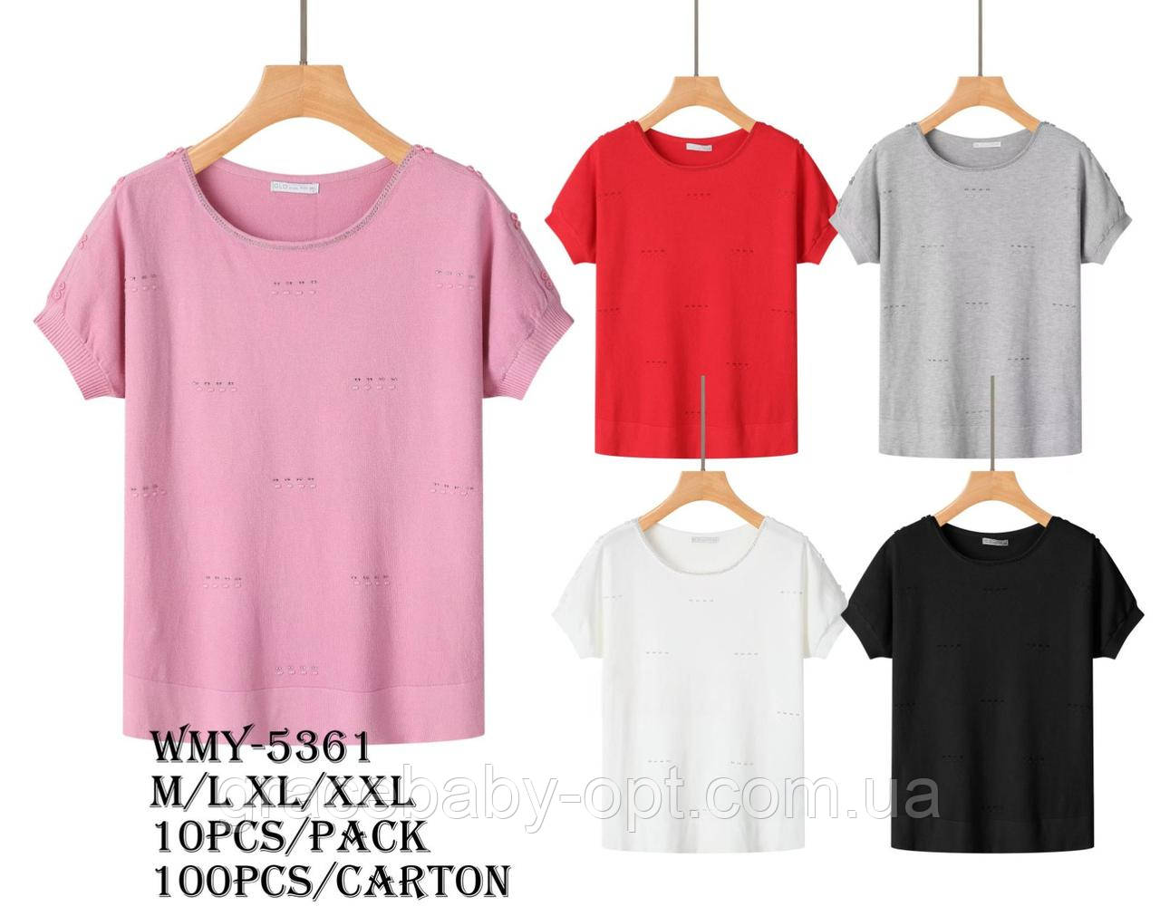 Футболка жіноча оптом, Glo-story, M/L-XL/2XL pp,  № WMY-5361, фото 1