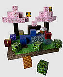 Майнкрафт конструктор магнітний Minecraft Magnetic Cube «Вечірка з сакурами» 128шт, фото 5