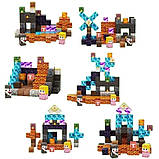 Майнкрафт конструктор магнітний Minecraft Magnetic Cube «Гігантський Меч» 128шт, фото 7