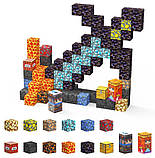 Майнкрафт конструктор магнітний Minecraft Magnetic Cube «Гігантський Меч» 128шт, фото 9