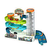 Велика Парковка Трек Гараж 2в1 з автоматичним ліфтом T 103-55 Y довжина 95 см, фото 7