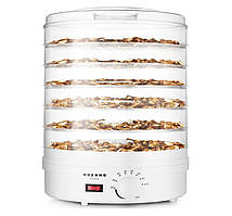 Сушарка для грибів, фруктів, овочів Mozano 500 Вт AGD/SUS/03 Біла