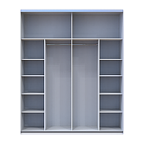 Шафа купе Doros G-Caiser Білий/Білий 2 ДСП / 3 частини 200х60х240 (42005227), фото 4