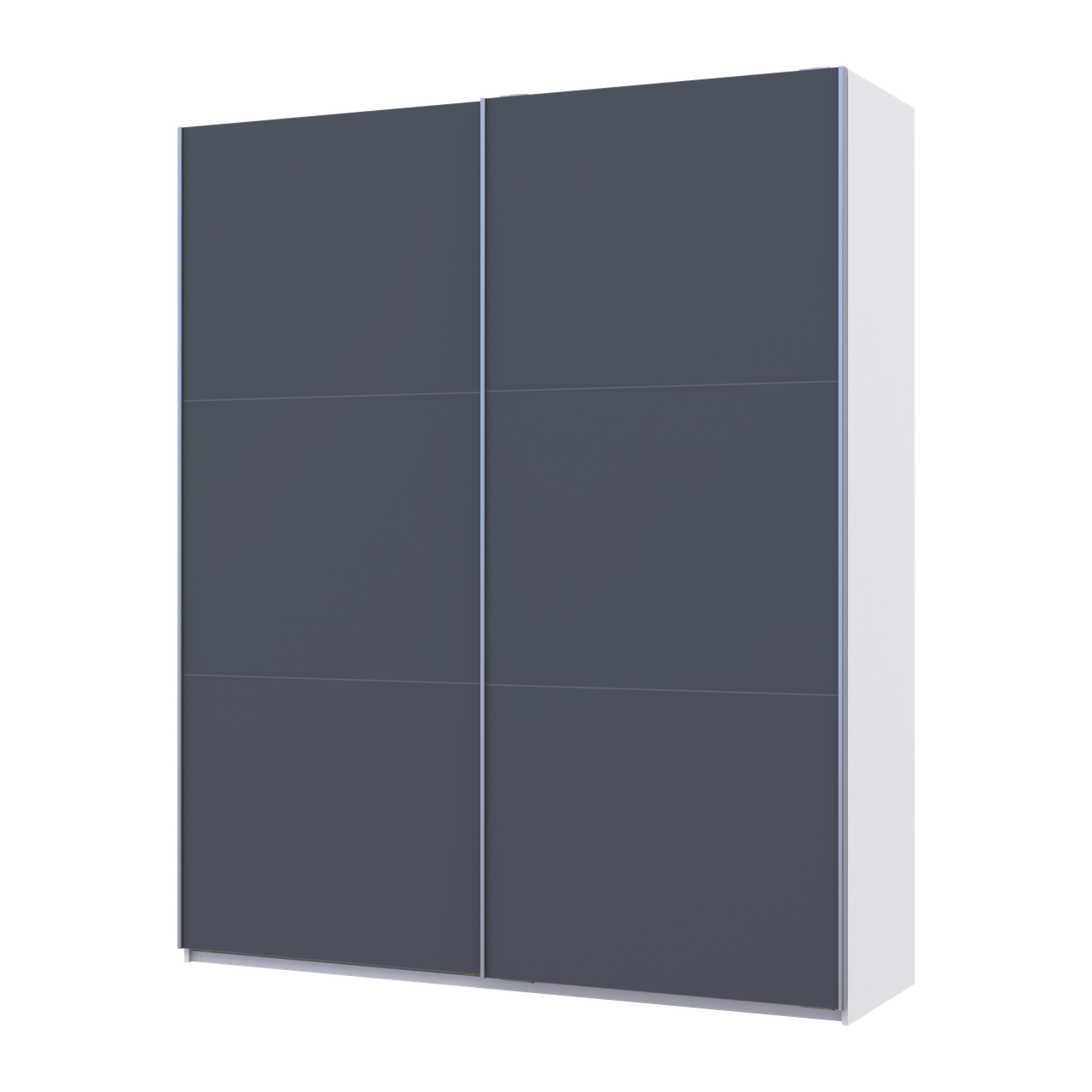 Шафа купе Doros G-Caiser Білий/Графіт 2 ДСП / 3 частини 200х60х240 (42005229)
