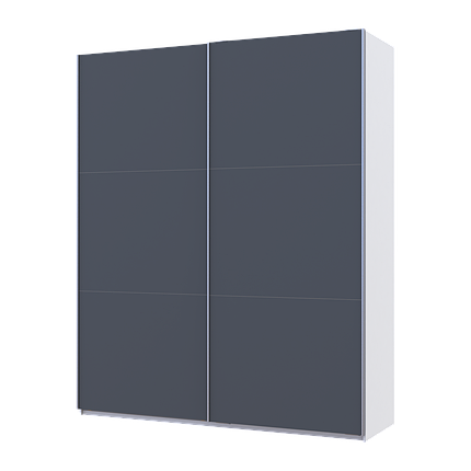 Шафа купе Doros G-Caiser Білий/Графіт 2 ДСП / 3 частини 200х60х240 (42005229), фото 1