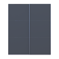 Шафа купе Doros G-Caiser Білий/Графіт 2 ДСП / 3 частини 200х60х240 (42005229), фото 3
