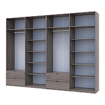 Шафа для одягу Doros Лукас Канноло/Канноло 4+4 ДСП 320х50х240 (42005246), фото 3