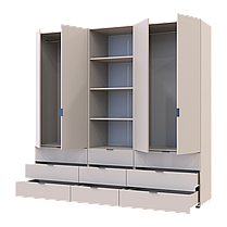 Шафа для одягу Doros Гелар Кашемір 2+2ДСП з пеналом 215х49.5х203.4 (42005177), фото 2