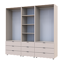 Шафа для одягу Doros Гелар Кашемір 2+2ДСП з пеналом 215х49.5х203.4 (42005177), фото 3