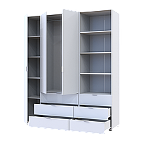 Шафа для одягу Doros Гелар Білий 3ДСП з пеналом 176.2х49.5х203.4 (42005163), фото 3