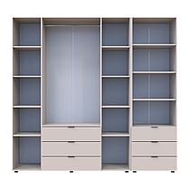 Шафа для одягу Doros Гелар Кашемір 4ДСП з пеналом 215х49.5х203.4 (42005176), фото 5