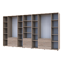 Шафа для одягу Гелар Doros Дуб сонома 4+4ДСП з пеналом 370х49.5х203.4 (42005185), фото 2