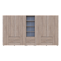 Шафа для одягу Гелар Doros Дуб сонома 4+4ДСП з пеналом 370х49.5х203.4 (42005185), фото 5