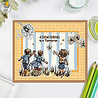 Набір силіконових штампів для скрапбукінгу Діти-квіти 2 CHT191, фото 2