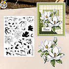 Набір силіконових штампів для скрапбукінгу Квіти CHT192, фото 3