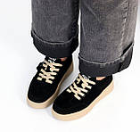 Кросівки жіночі на шнурках замшеві та шкіряні 36-41, фото 4