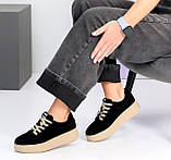 Кросівки жіночі на шнурках замшеві та шкіряні 36-41, фото 5