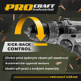 Акумуляторний шуруповерт Procraft Industrial CD20A (20В 4Ач Зп) кейс, фото 3