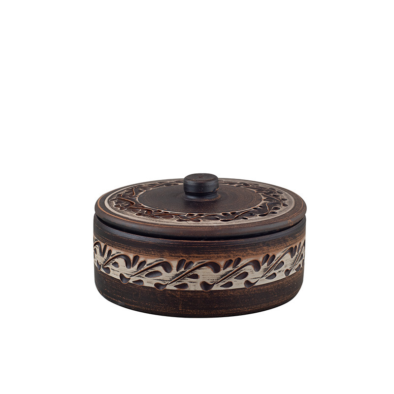 Банка (бочка) Гречаник 0.3 л (ангоб) KR5153-3, фото 1