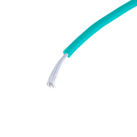 Силіконовий дріт 22AWG (0.3mm2 60/0.08TS) зелений, 1 м, фото 1