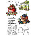 Набір силіконових штампів для скрапбукінгу Торт CHT197, фото 2