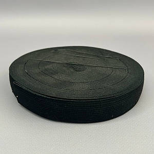 ЗНИЖКА! Резинка для одягу чорна 2,5 см х 22,5 м