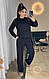 Жіночий базовий теплий осінній костюм прогулянковий ангоровий кофта і прямі штани щільна ангора люкс, фото 2