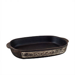 Деко для запікання глиняне 415*260 3,5л (ангоб) KR5158-3