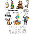 Набір силіконових штампів для скрапбукінгу Свято CHT201, фото 2