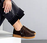 Замшеві кросівки жіночі на шнурках 36 -41, фото 2