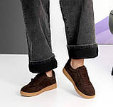 Замшеві кросівки жіночі на шнурках 36 -41, фото 3