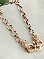 Золоте кольє пантера