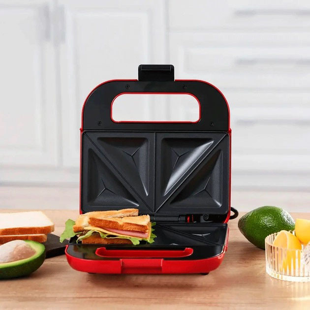 Сендвічниця побутова MAGIO MG-376 750 Вт, Бутербродниця на подарунок, бутербродниці IU-364 настільний гриль