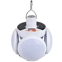 Лампа аккумуляторная BL 2029 фонарь для кемпинга подвесной светильник на солнечной батарее с USB зарядкой