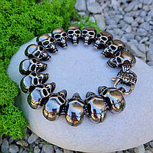 Чоловічий браслет "Черепа" | Браслет із нержавіючої сталі Stainless Steel, фото 2