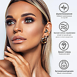 Багаторазові беруші для сну, зниження шуму (25-30 дБ) з 8 насадками, м'які для захисту слуху, фото 4