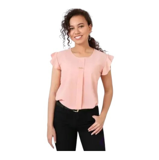 Жіноча блузка літня 42 персиковий, фото 1