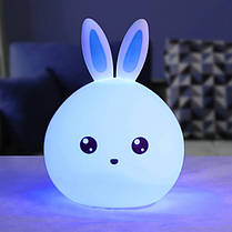 Ночник світлодіодний настільний зайчик, Дитячий нічник-проектор, Нічник RH-931 на батарейках, фото 3