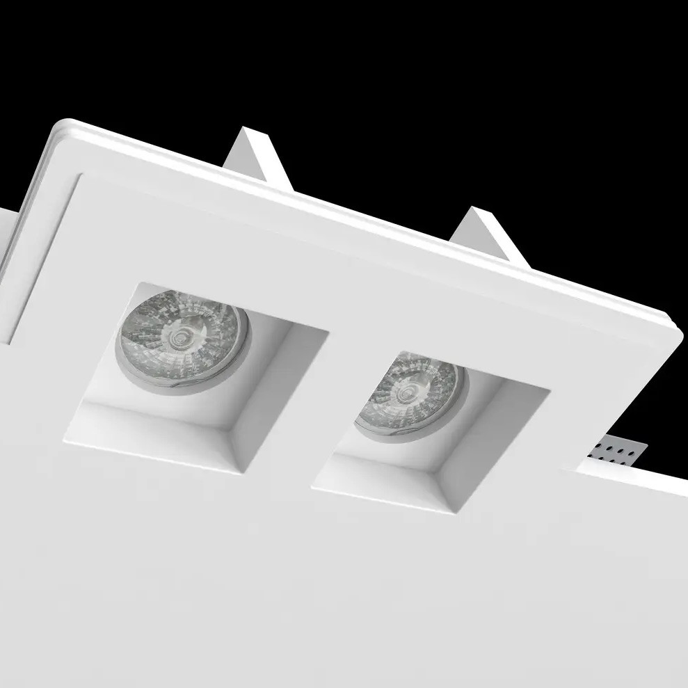 Гіпсовий світильникPromin Double ClassikL 250x150mm МГВ -120mm білий Double Classik L