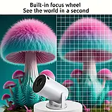 Міні проектор з високою чіткістю, швидким фокусуванням та 180° обертовими LED-лампами HY300, фото 6