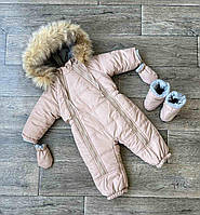 Зимовий комбінезон "Мрія", плащовий комбінезон на малюка 80, 86 та 92 розмірі Angelok-child