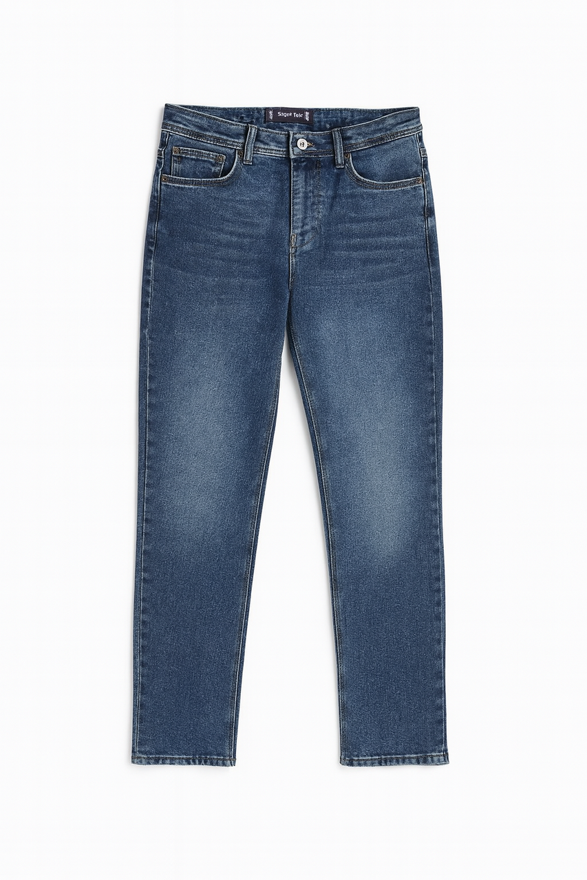 Чоловічі джинси прямі сині (5502), фото 1