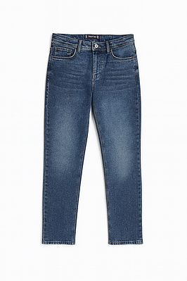 Чоловічі джинси прямі сині (5502)