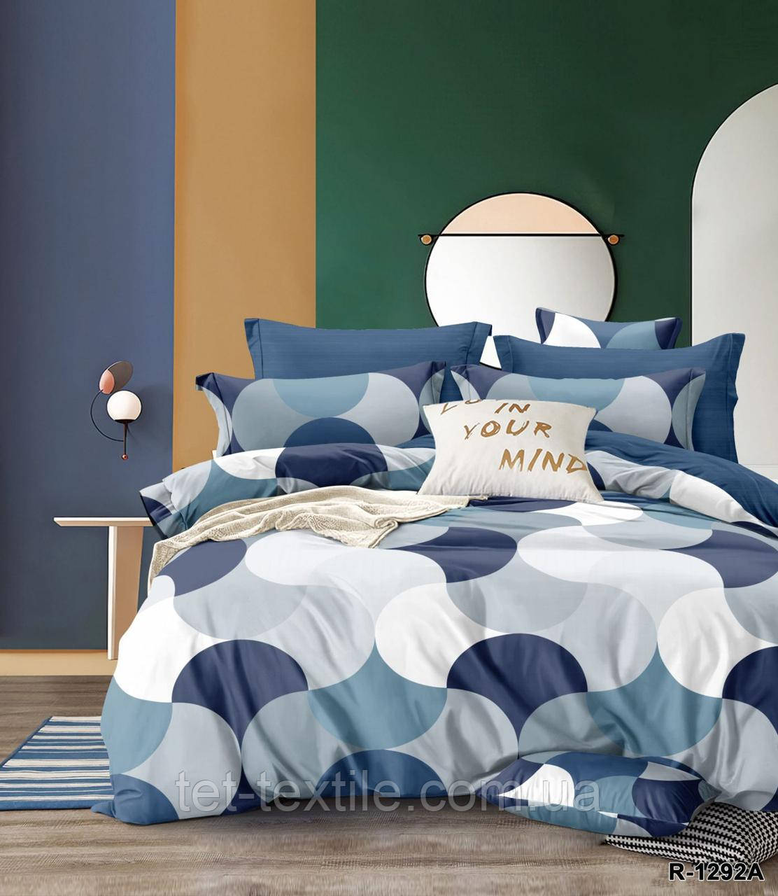 Комплект постільної білизни в подарунковій коробці Ранфорс євро розмір