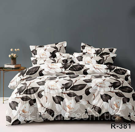 Комплект постільної білизни в подарунковій коробці Ранфорс євро розмір, фото 1